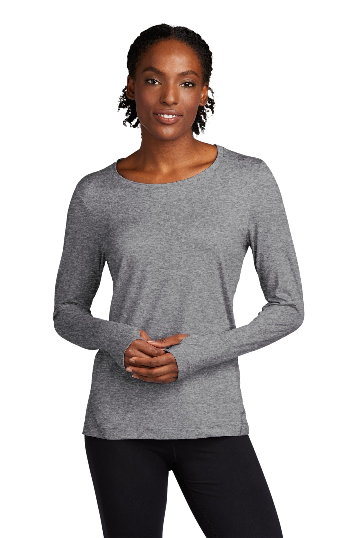 Sport-Tek Â® Women's Exchange 1.5 Long Sleeve Crew. LST710