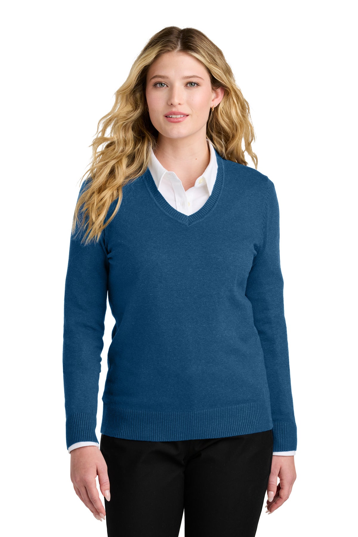 Port AuthorityÂ® Women's Easy Care V-Neck Sweater LSW2850