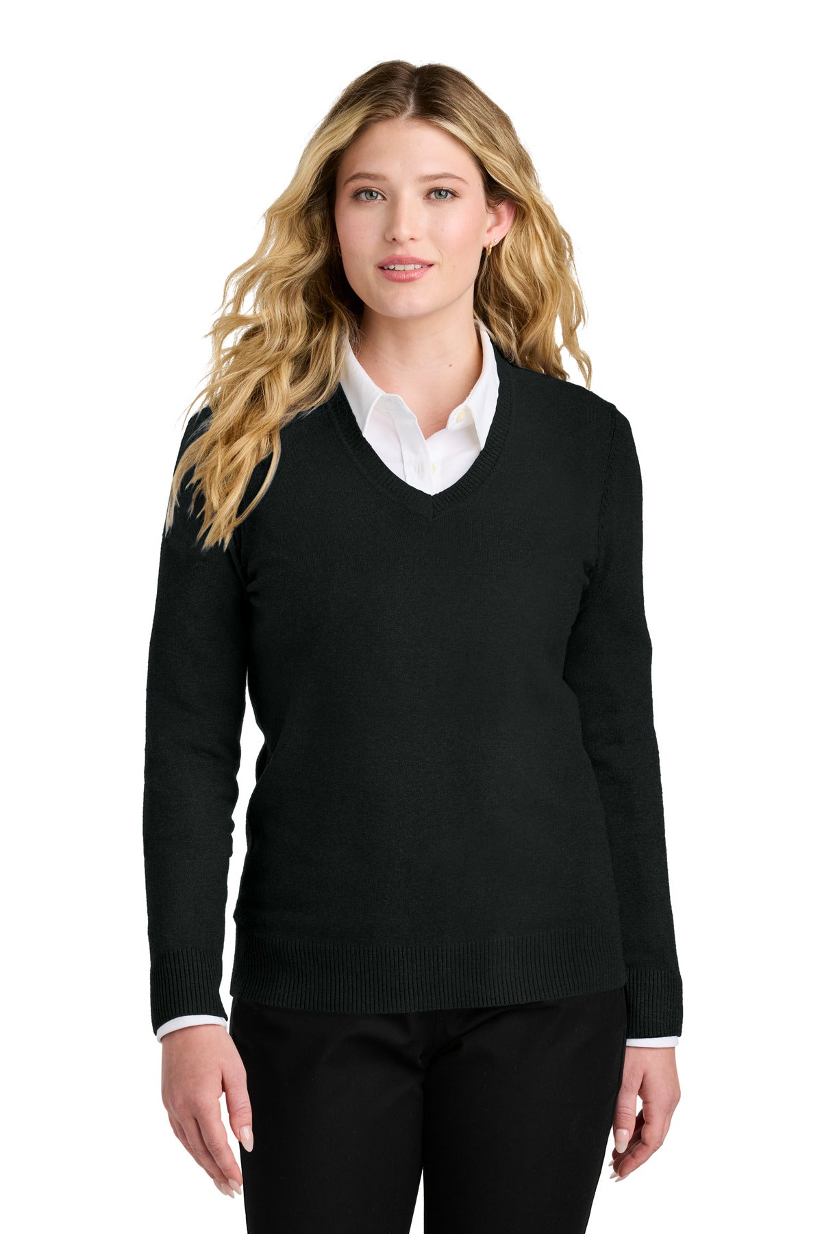 Port AuthorityÂ® Women's Easy Care V-Neck Sweater LSW2850