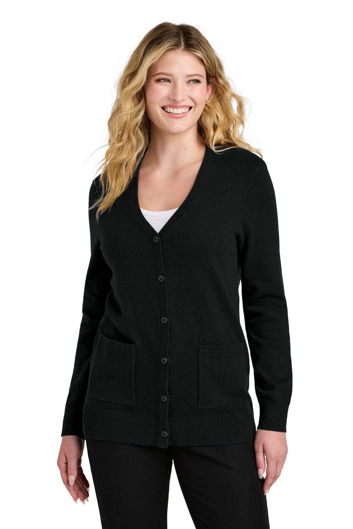 Port AuthorityÂ® Women's Easy Care Button-Up Cardigan Sweater LSW4150