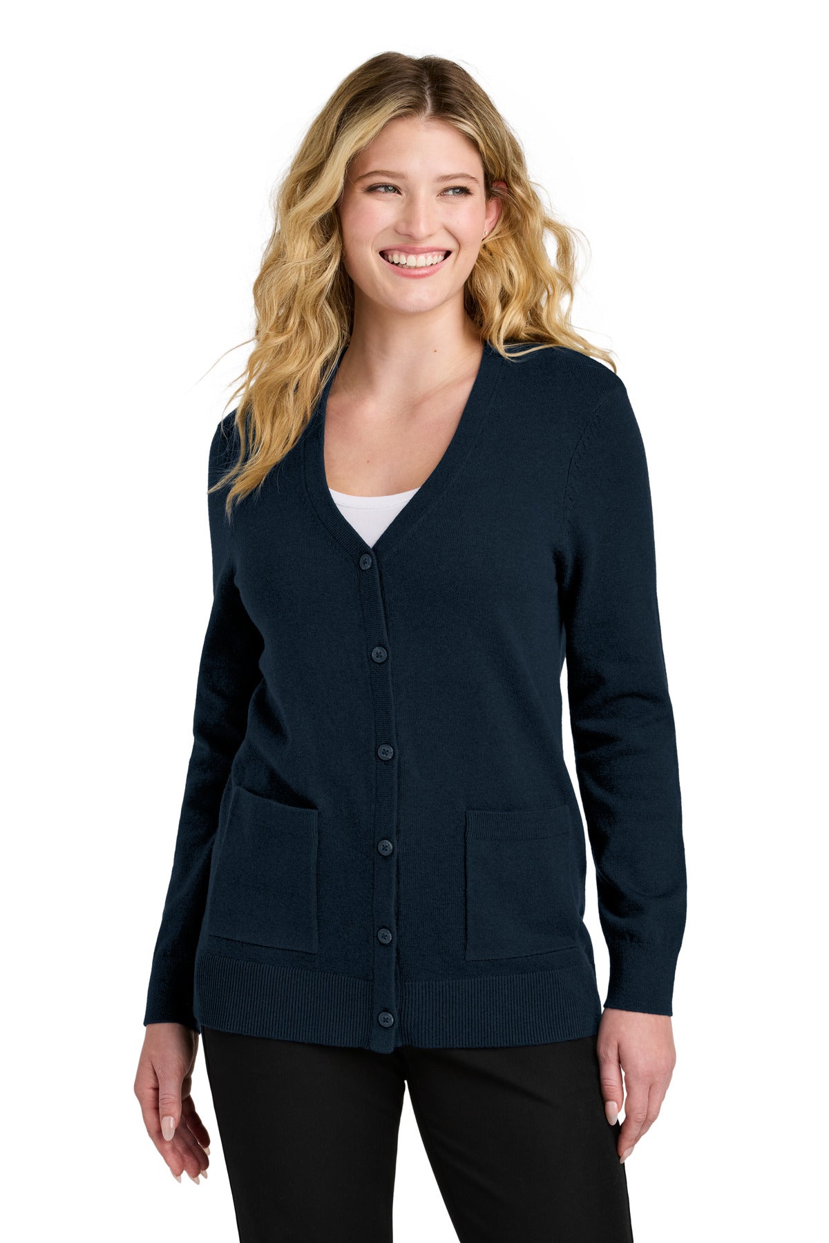 Port AuthorityÂ® Women's Easy Care Button-Up Cardigan Sweater LSW4150