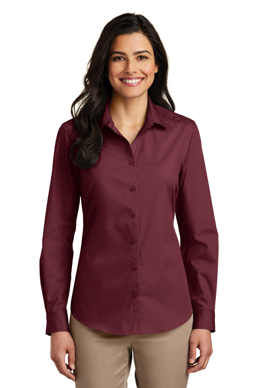 Port Authority? Women's Long Sleeve Carefree Poplin Shirt. LW100