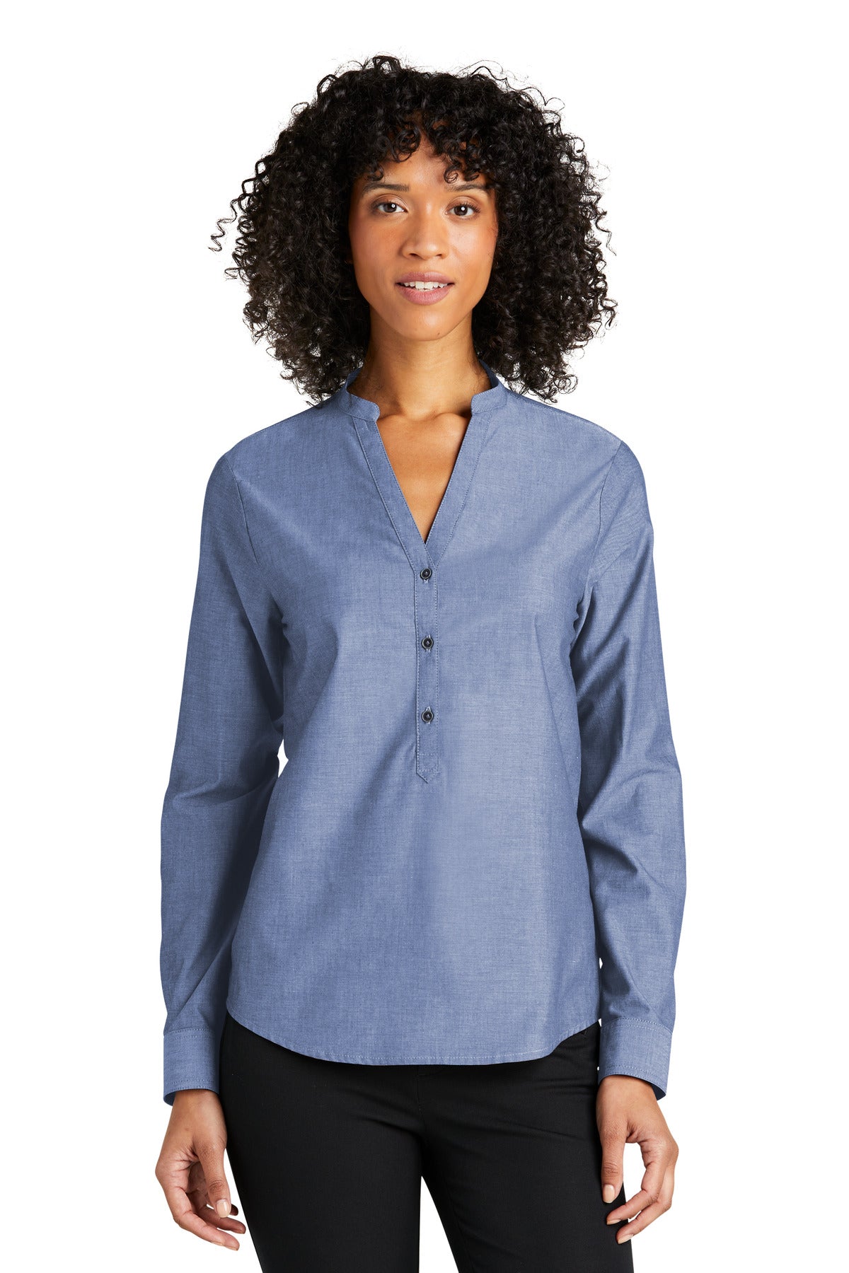 Port AuthorityÂ® Women's Long Sleeve Chambray Easy Care Shirt LW382