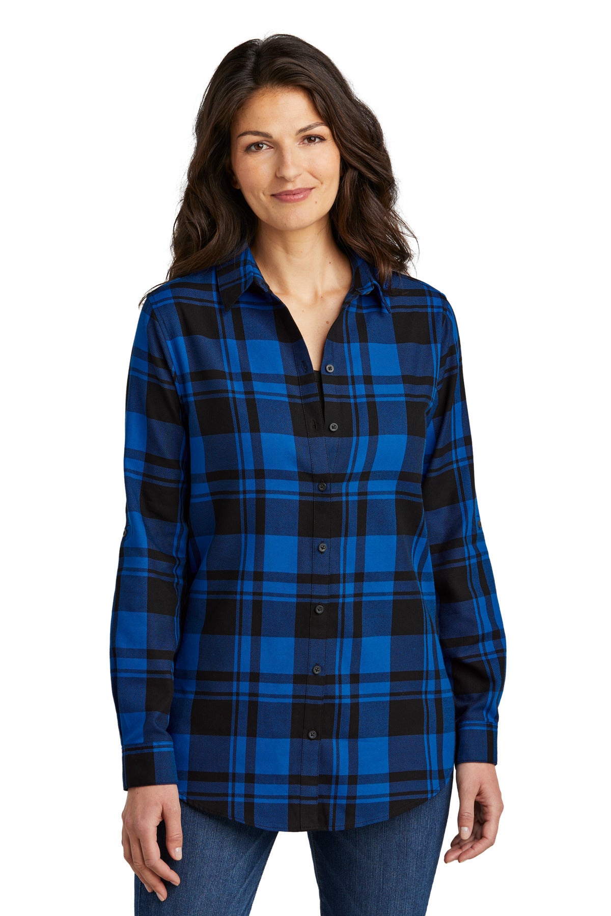 Port AuthorityÂ® Women's Plaid Flannel Tunic . LW668