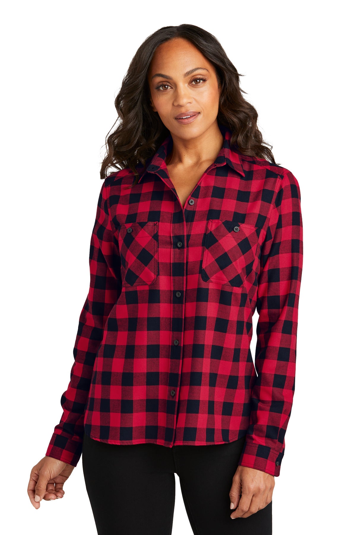 Port AuthorityÂ® Women's Plaid Flannel Shirt LW669