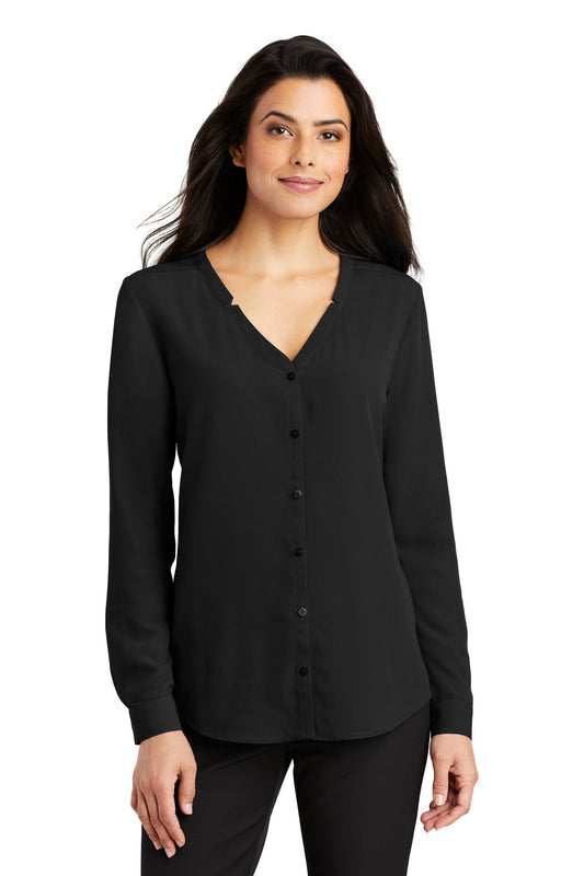 Port Authority? Women's Long Sleeve Button-Front Blouse. LW700