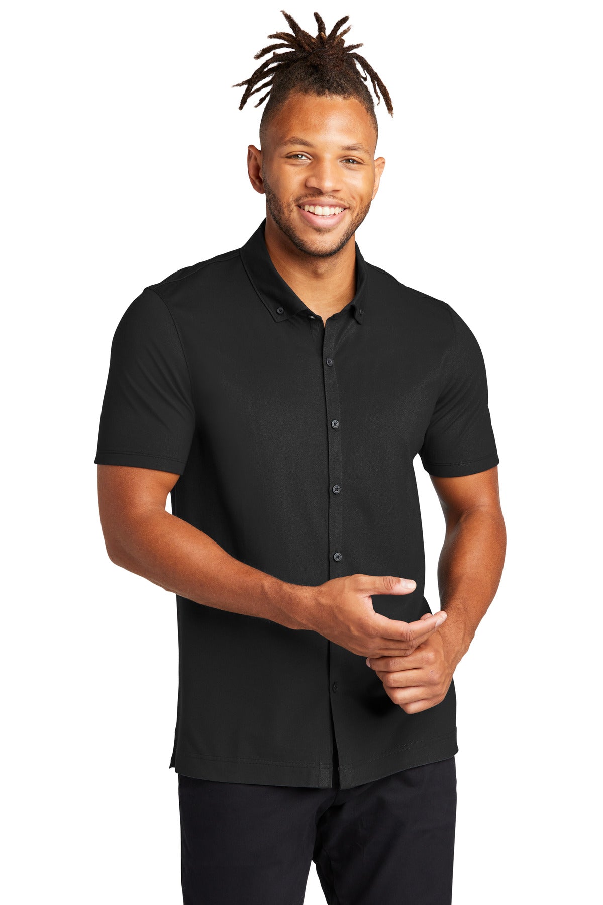 Mercer+Mettle? Stretch Pique Full-Button Polo MM1006