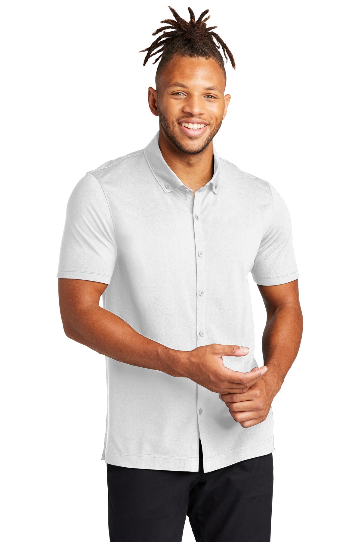 Mercer+Mettle? Stretch Pique Full-Button Polo MM1006