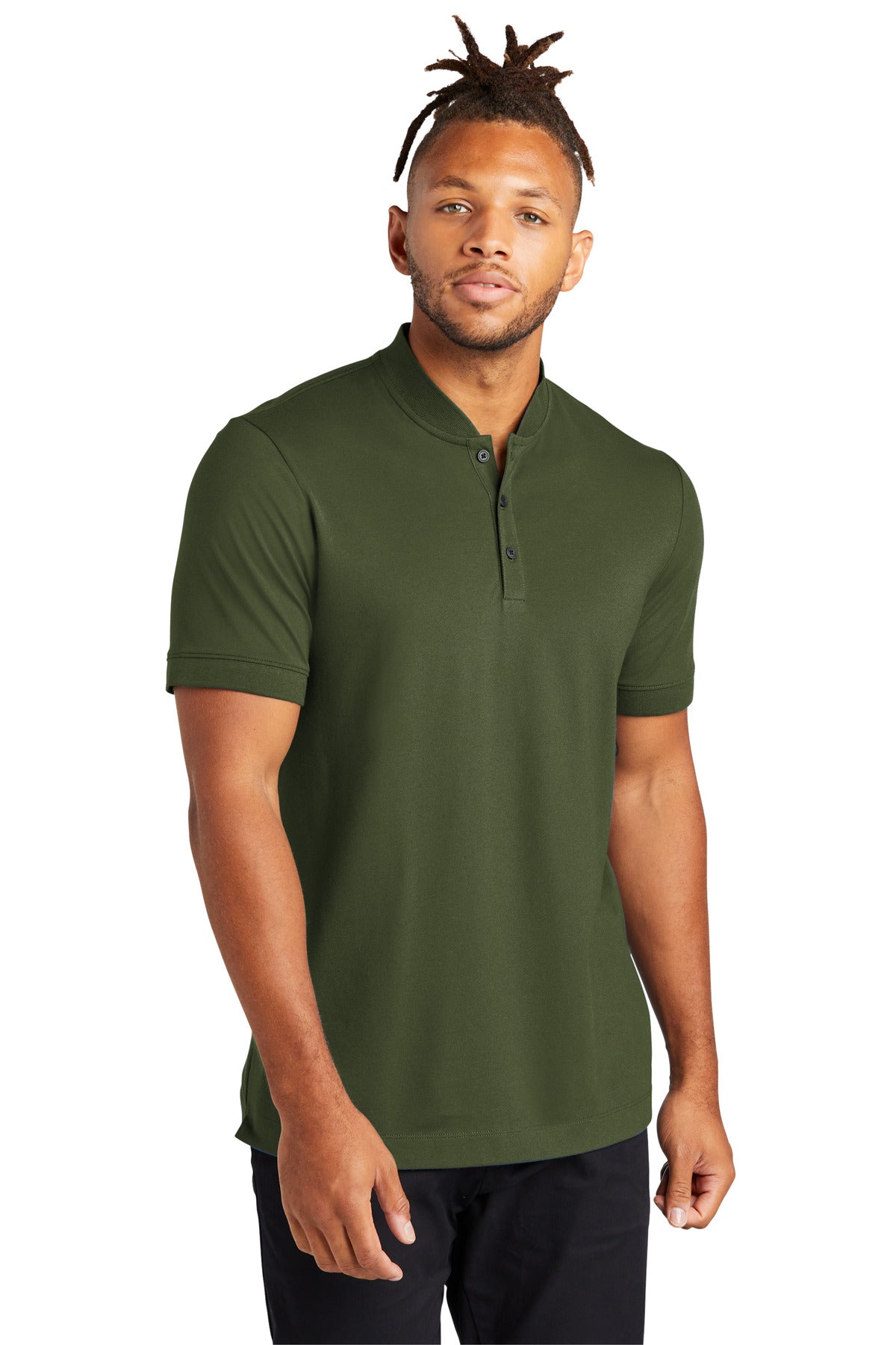 Mercer+MettleÂ® Stretch Pique Henley MM1008