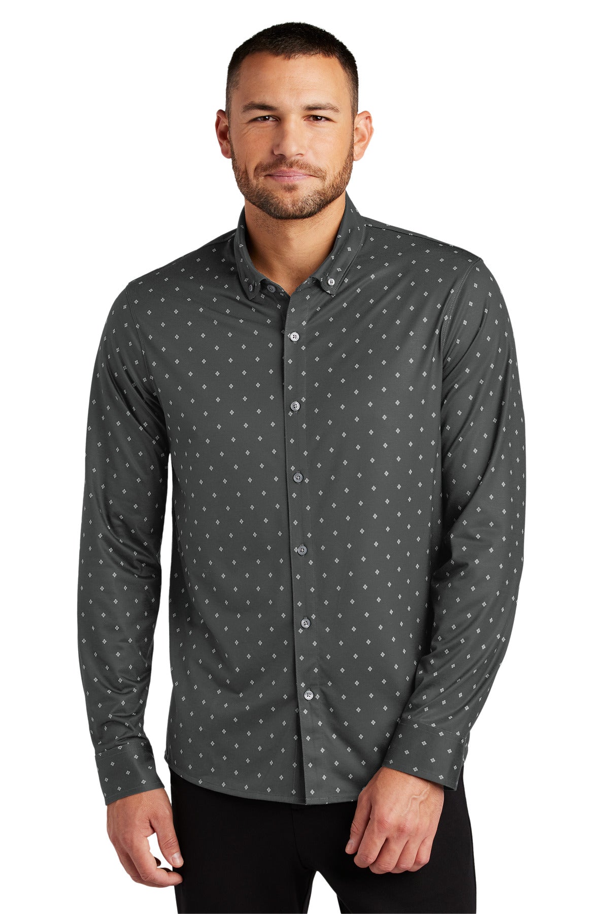 Mercer+MettleÂ® Stretch Jersey Long Sleeve Shirt MM1018