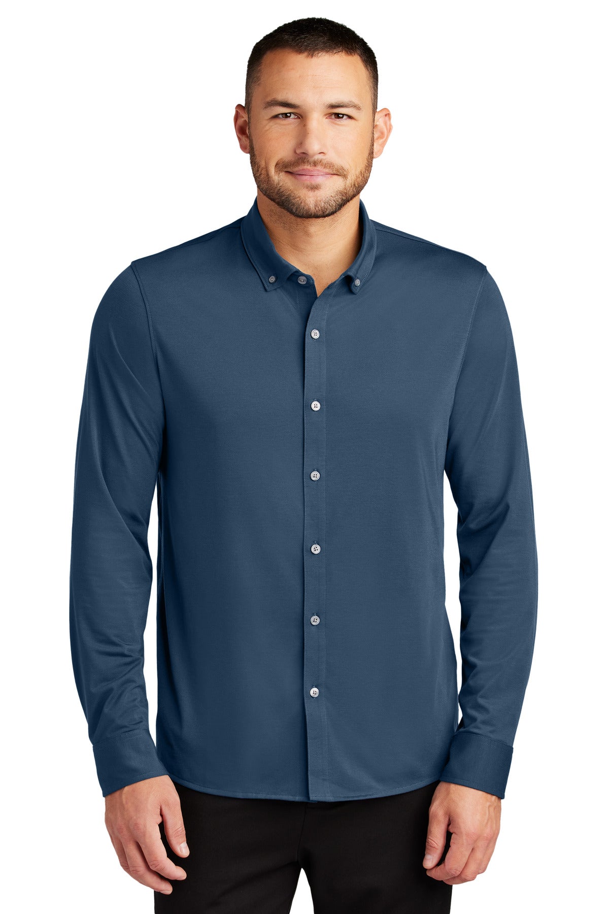 Mercer+MettleÂ® Stretch Jersey Long Sleeve Shirt MM1018