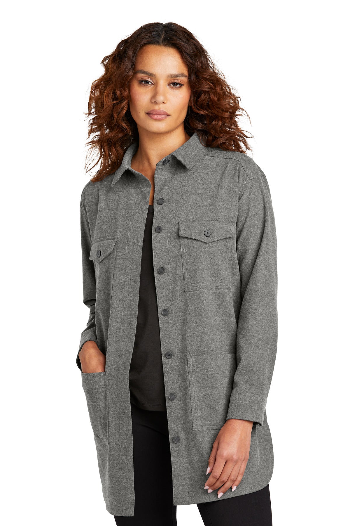 Mercer+Mettle? Women's Long Sleeve Twill Overshirt MM2021