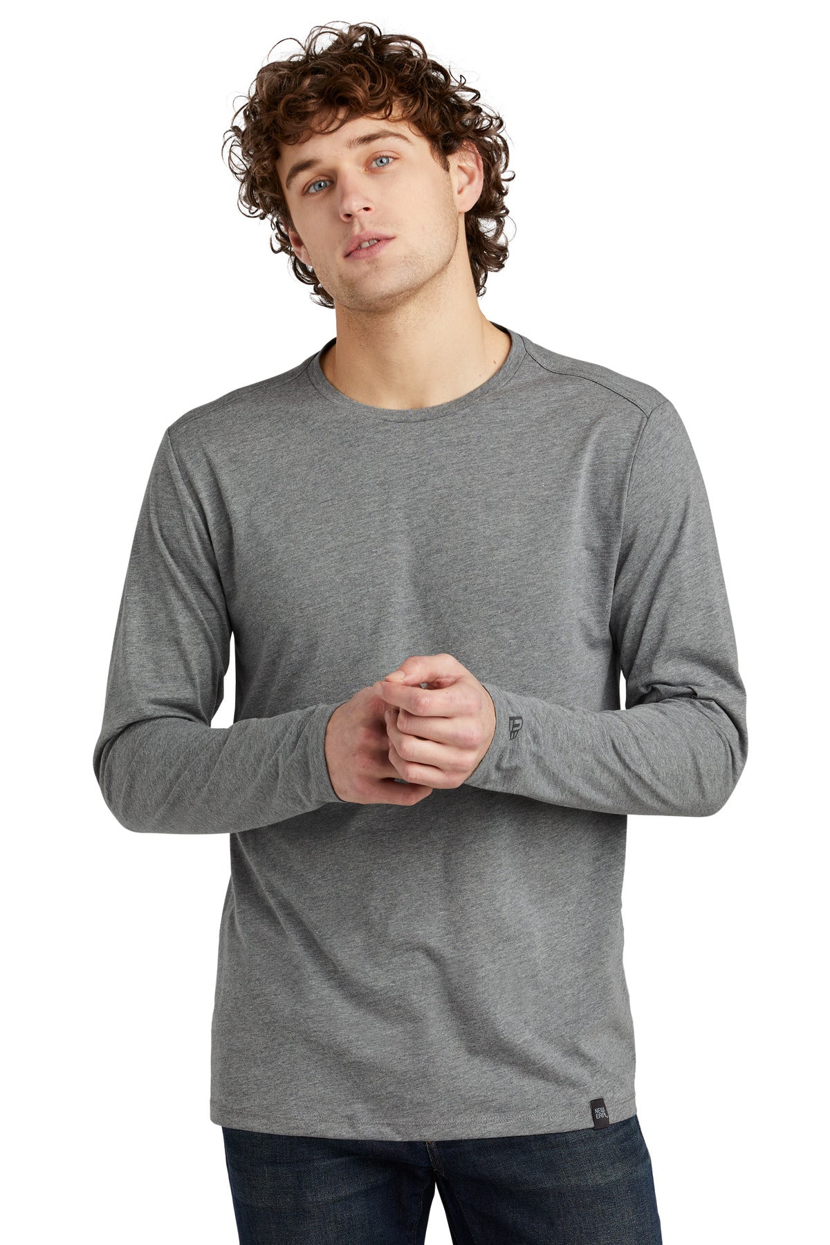 New Era Â® Heritage Blend Long Sleeve Crew Tee. NEA102