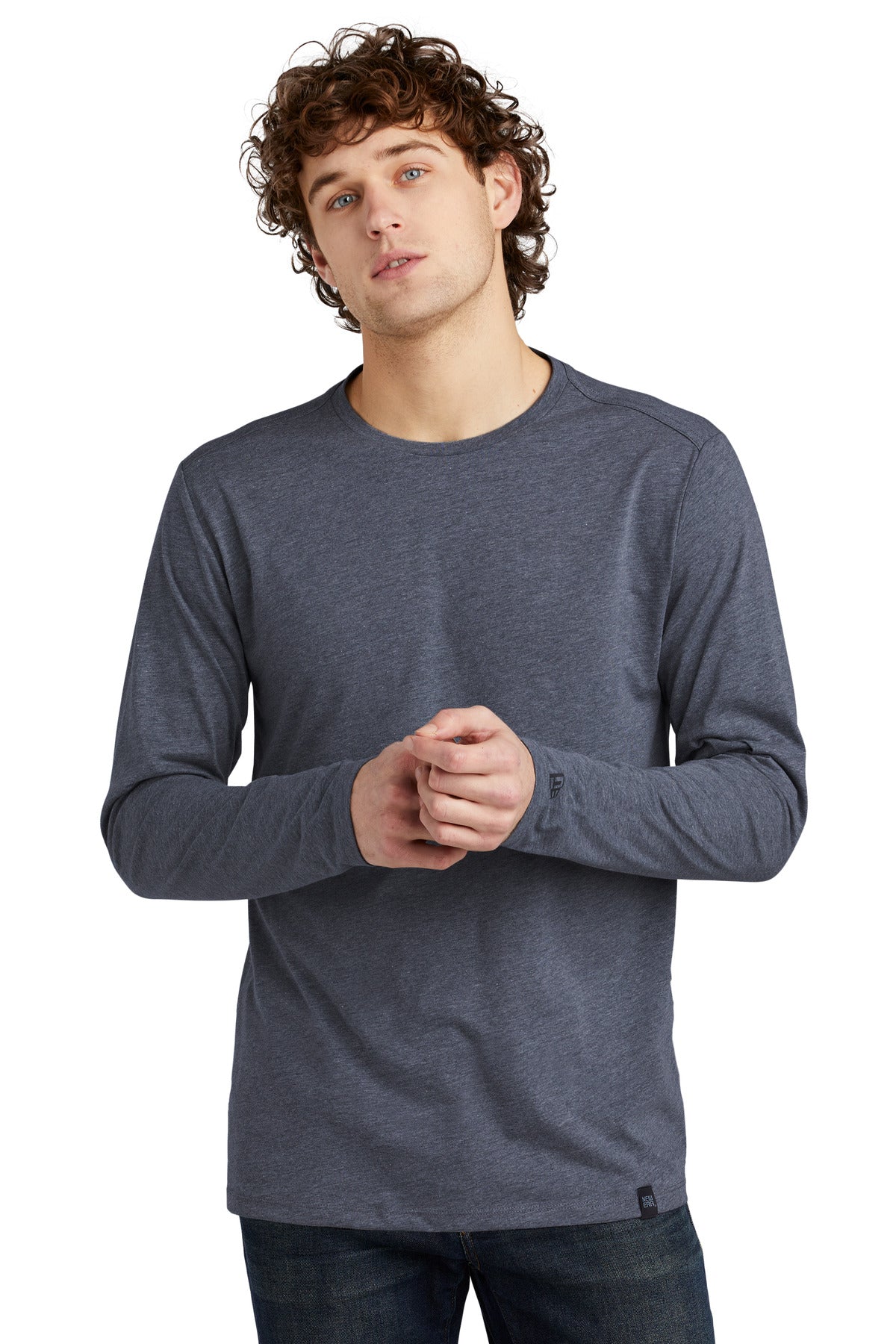 New Era Â® Heritage Blend Long Sleeve Crew Tee. NEA102