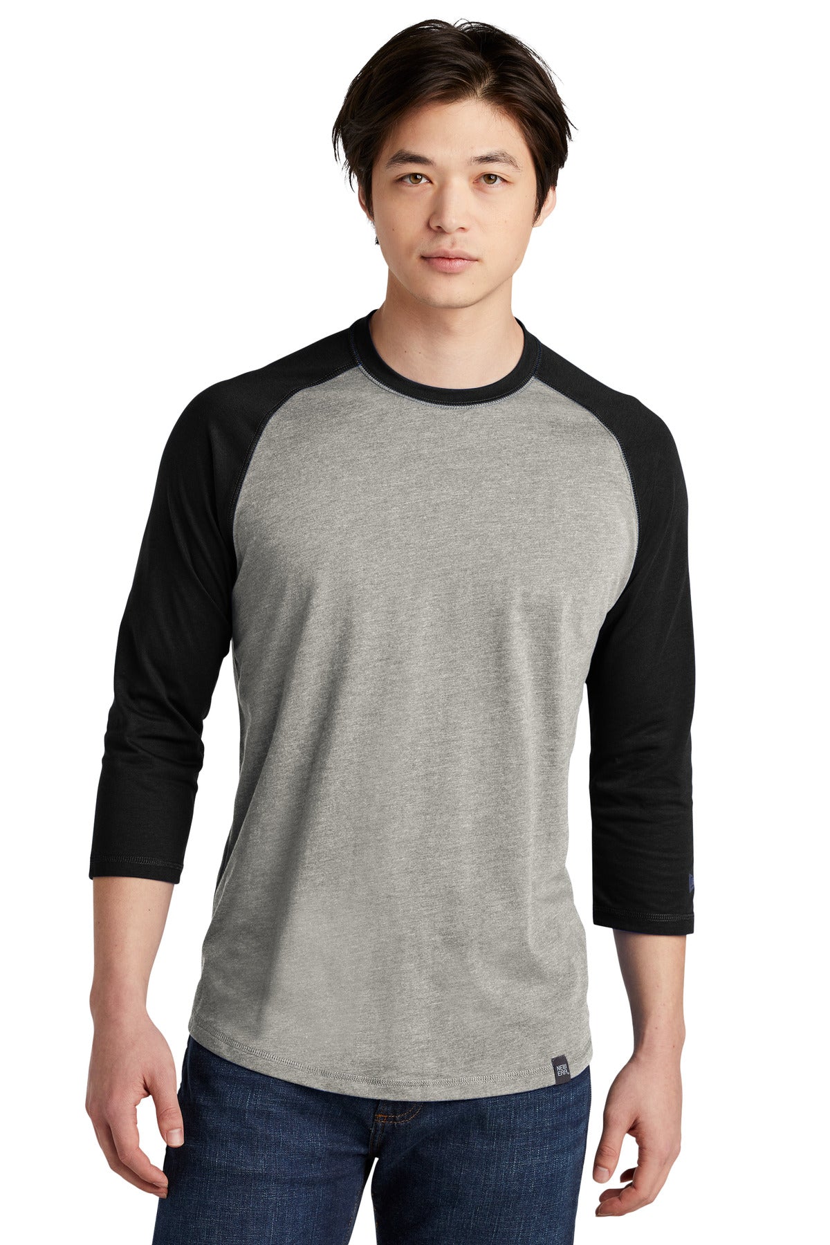 New Era Â® Heritage Blend 3/4-Sleeve Baseball Raglan Tee. NEA104