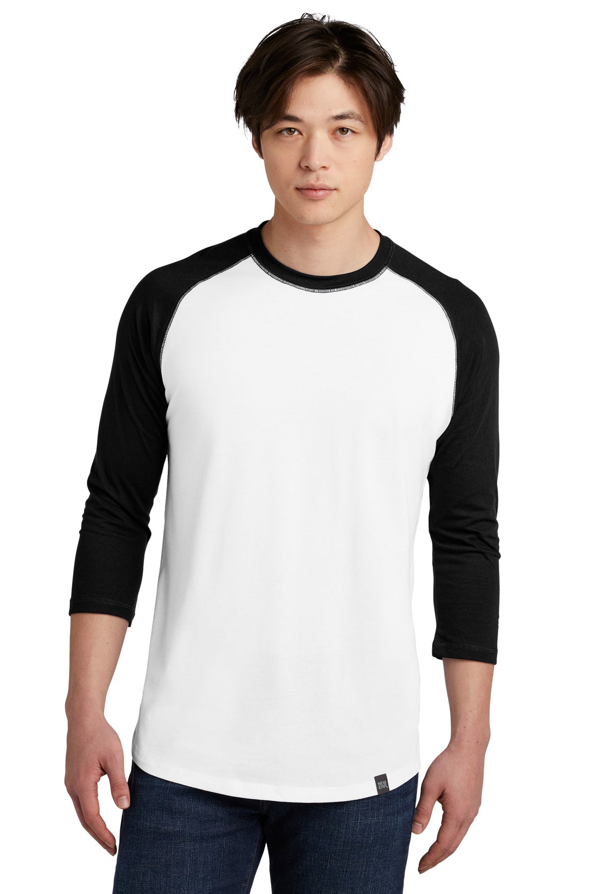 New Era Â® Heritage Blend 3/4-Sleeve Baseball Raglan Tee. NEA104