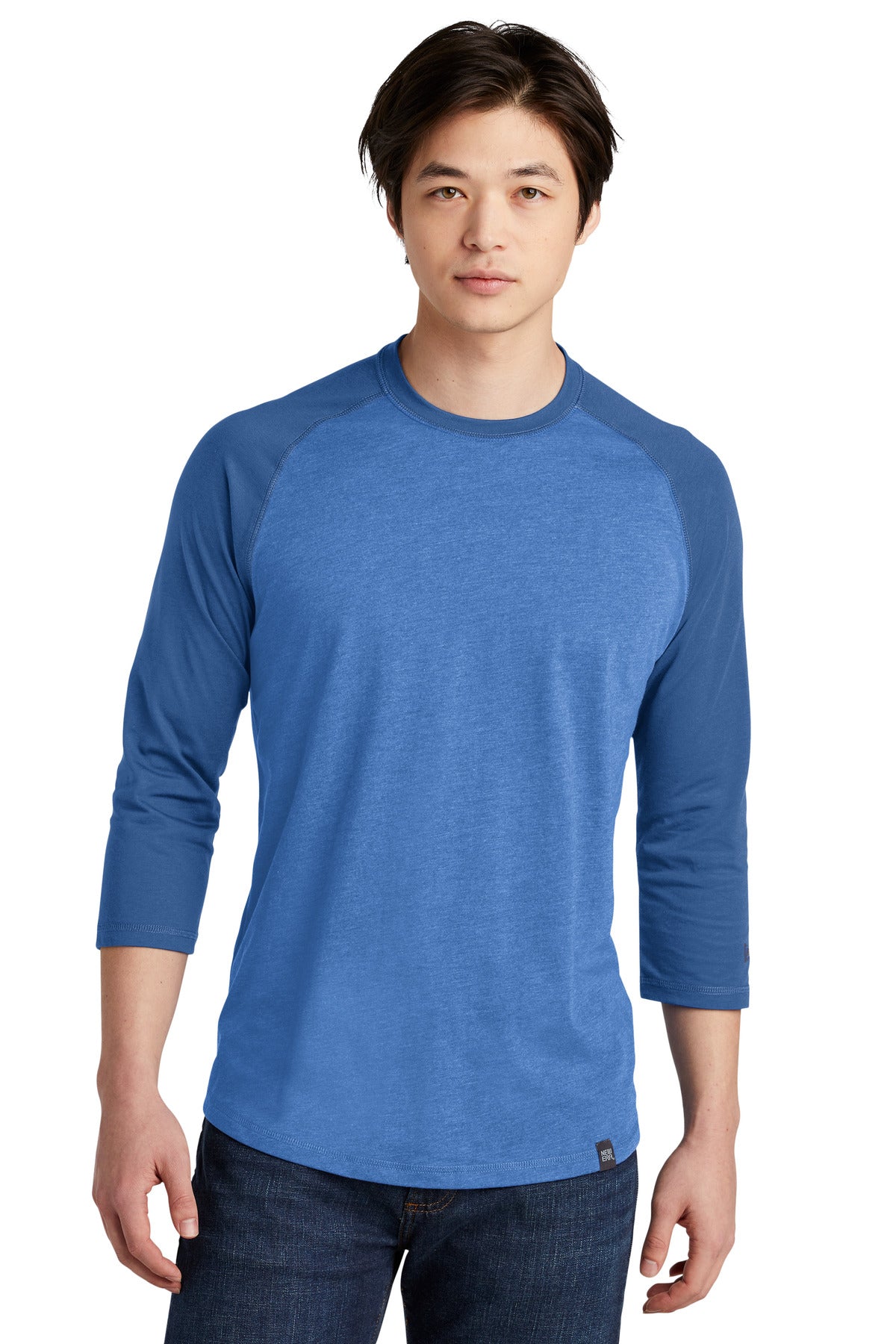 New Era Â® Heritage Blend 3/4-Sleeve Baseball Raglan Tee. NEA104