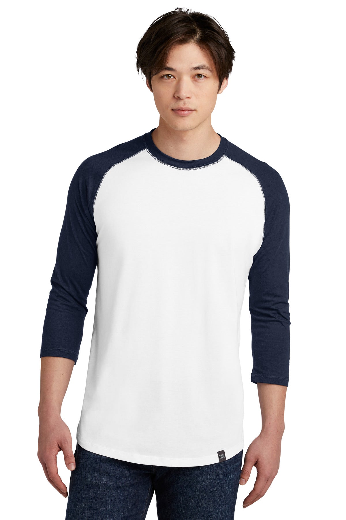 New Era Â® Heritage Blend 3/4-Sleeve Baseball Raglan Tee. NEA104