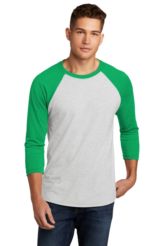 Next Level Apparel?   Unisex Tri-Blend 3/4-Sleeve Raglan Tee. NL6051