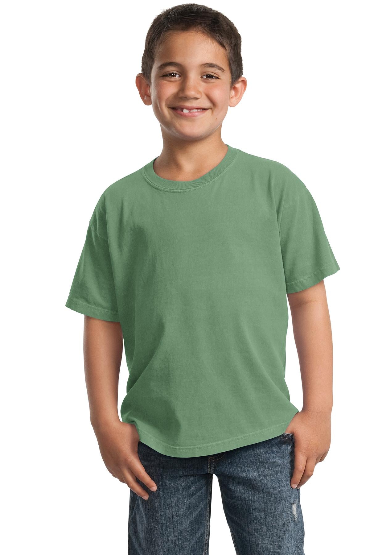 Port & CompanyÂ® Youth Beach WashÂ® Garment-Dyed Tee. PC099Y