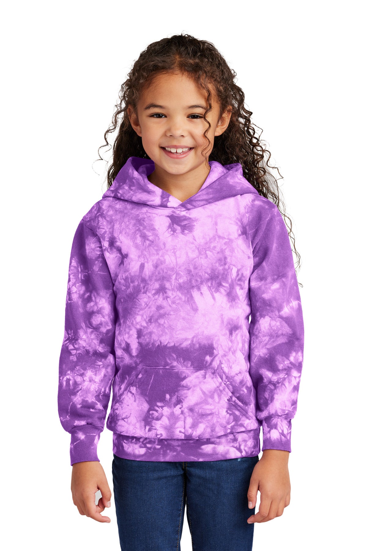 Port & Company? Youth Crystal Tie-Dye Pullover Hoodie PC144Y