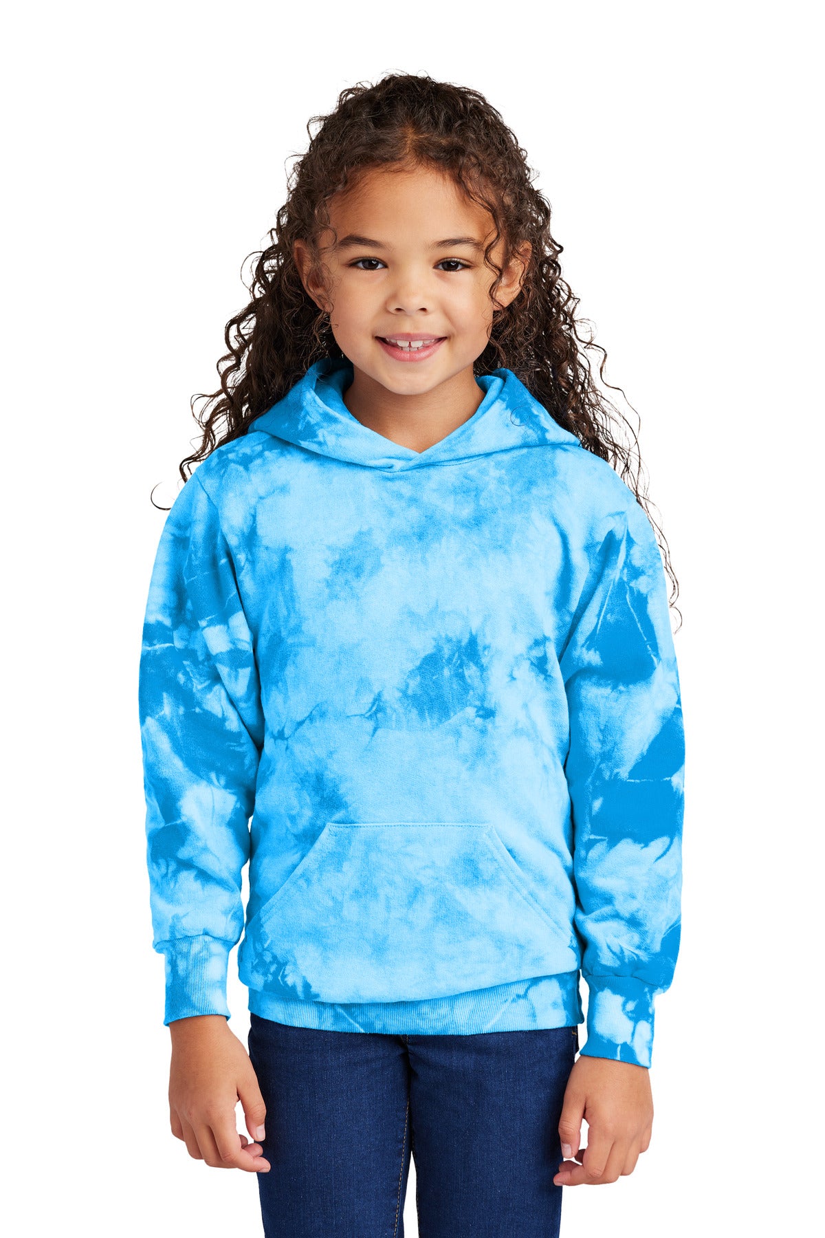 Port & Company? Youth Crystal Tie-Dye Pullover Hoodie PC144Y