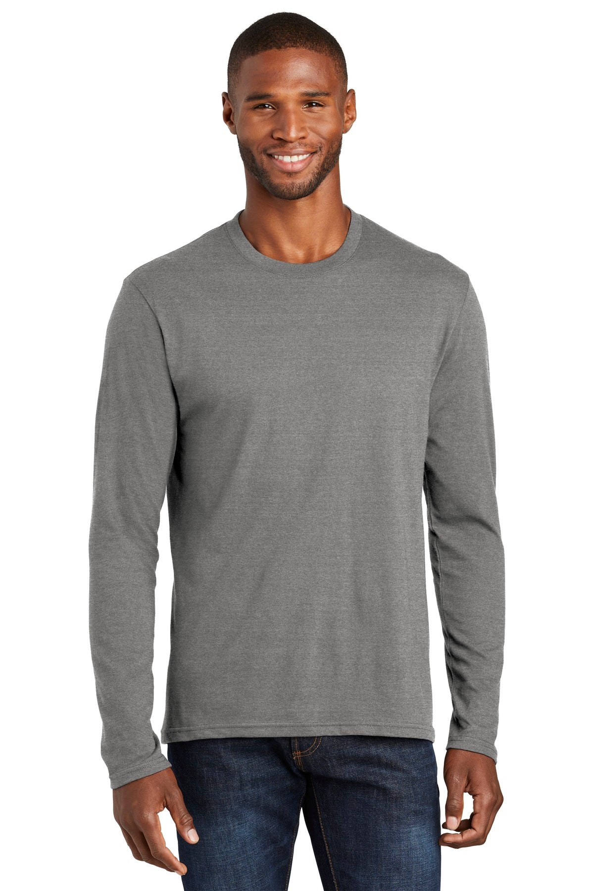 Port & Company Â® Long Sleeve Fan Favorite â„¢ Blend Tee. PC455LS