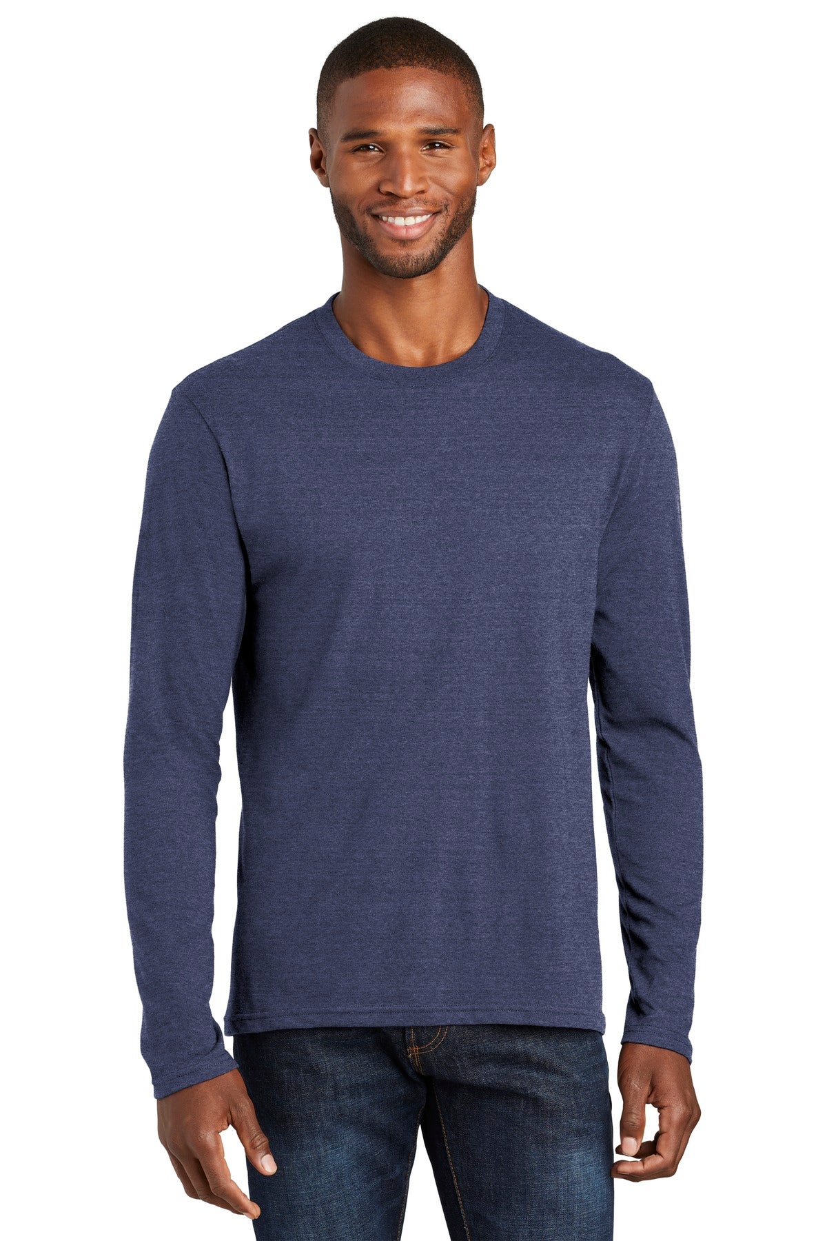 Port & Company Â® Long Sleeve Fan Favorite â„¢ Blend Tee. PC455LS