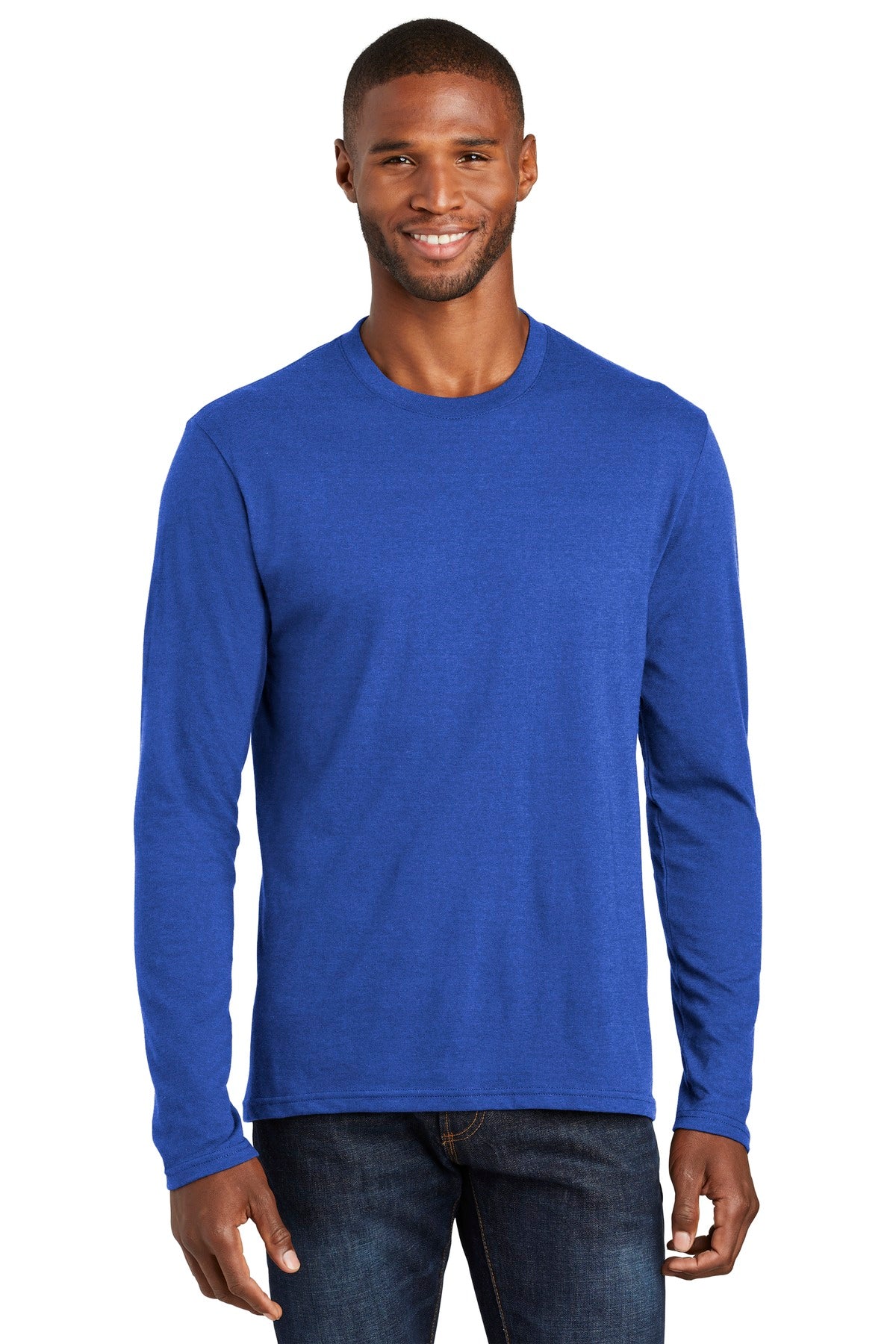 Port & Company Â® Long Sleeve Fan Favorite â„¢ Blend Tee. PC455LS