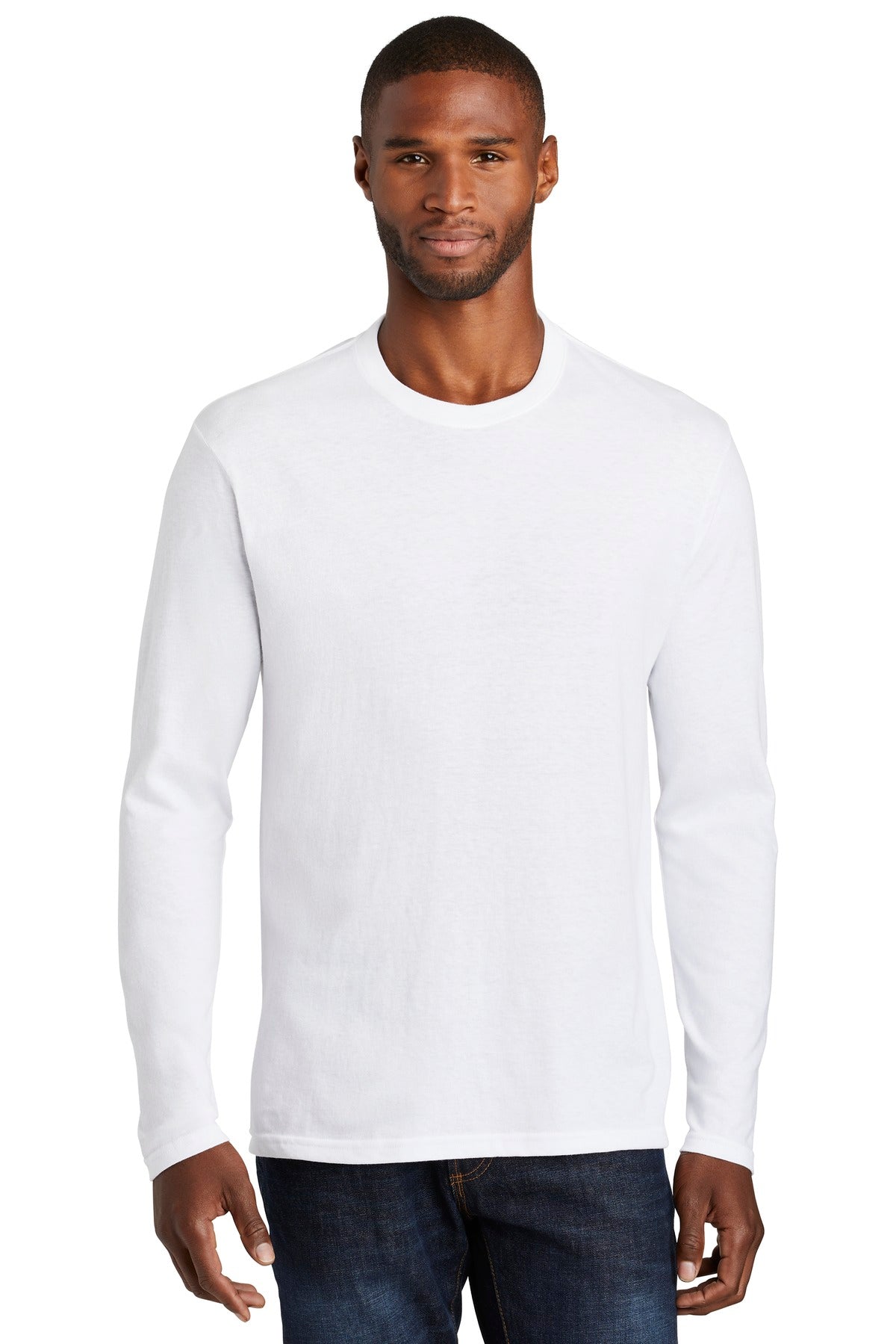 Port & Company Â® Long Sleeve Fan Favorite â„¢ Blend Tee. PC455LS