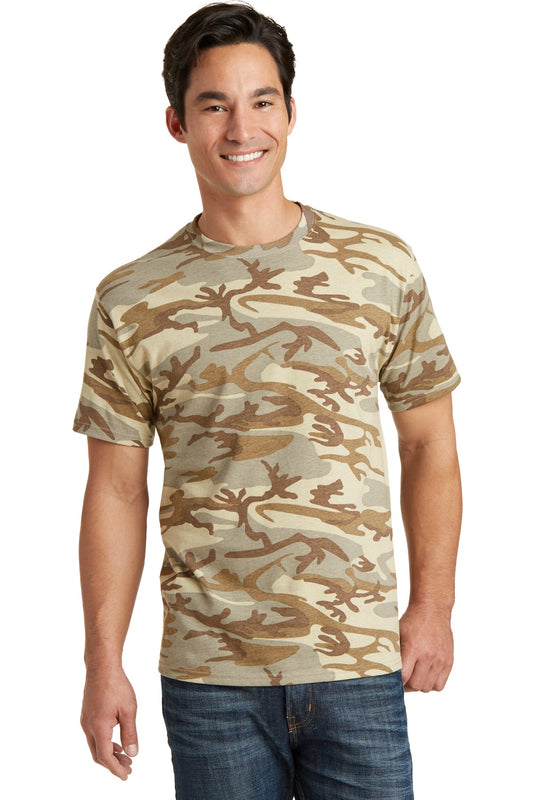 Port & CompanyÂ® Core Cotton Camo Tee.  PC54C