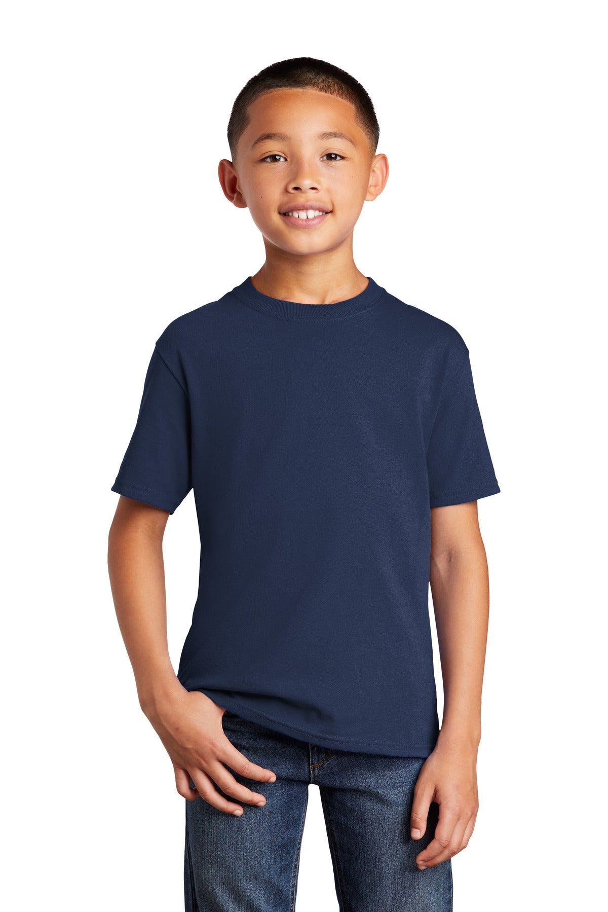 Port & CompanyÂ® Youth Core Cotton DTG Tee PC54YDTG