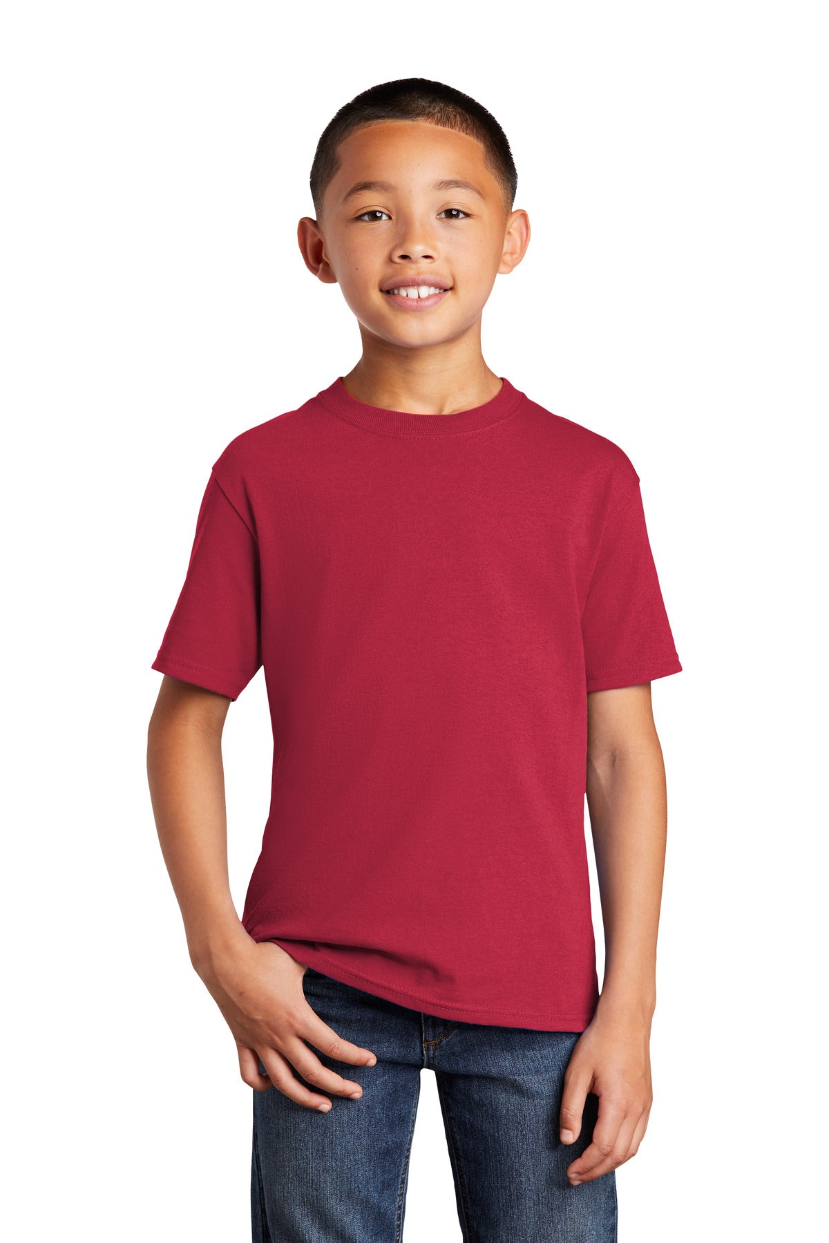 Port & CompanyÂ® Youth Core Cotton DTG Tee PC54YDTG