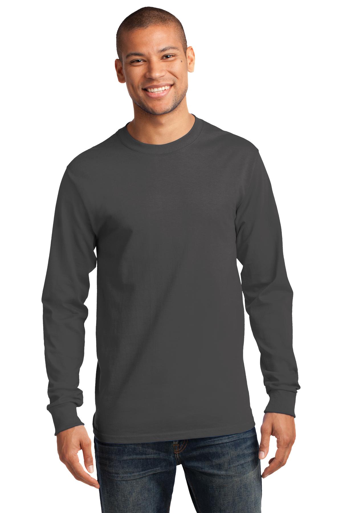 Port & CompanyÂ® - Tall Long Sleeve Essential Tee. PC61LST