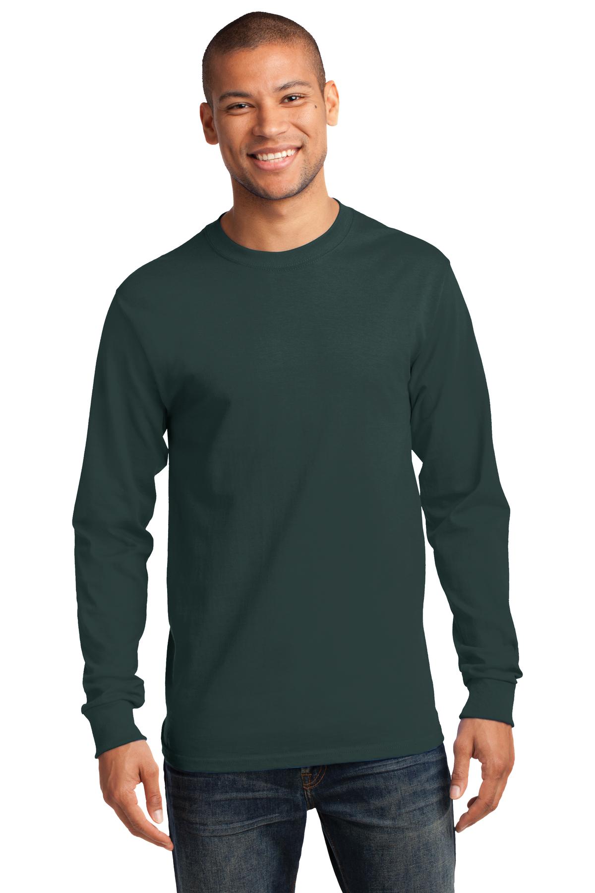 Port & CompanyÂ® - Tall Long Sleeve Essential Tee. PC61LST