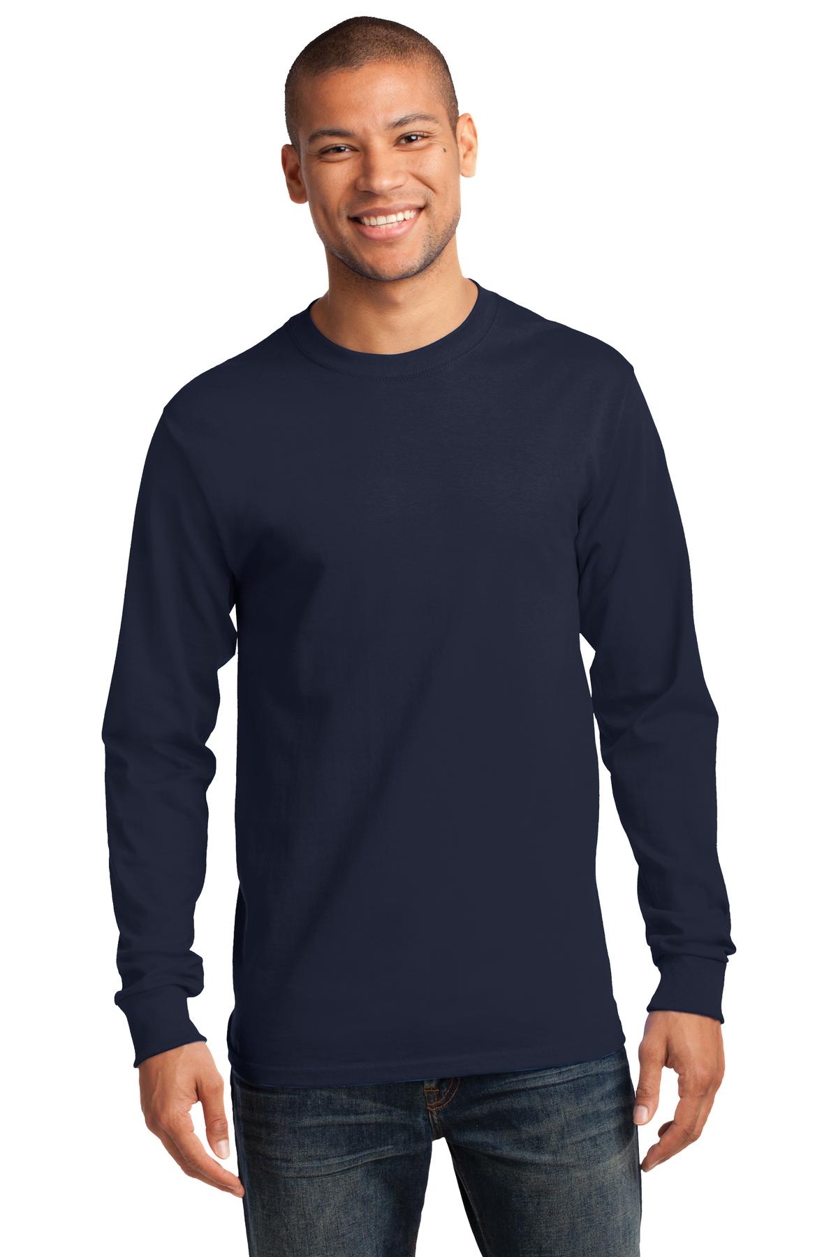 Port & CompanyÂ® - Tall Long Sleeve Essential Tee. PC61LST