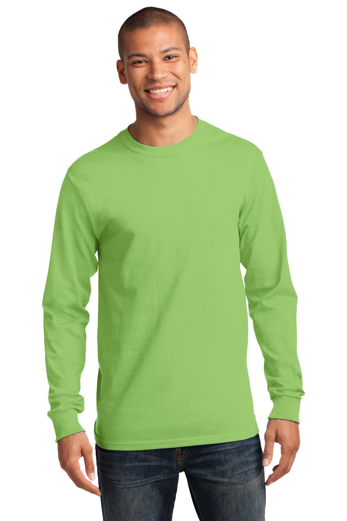 Port & CompanyÂ® - Tall Long Sleeve Essential Tee. PC61LST