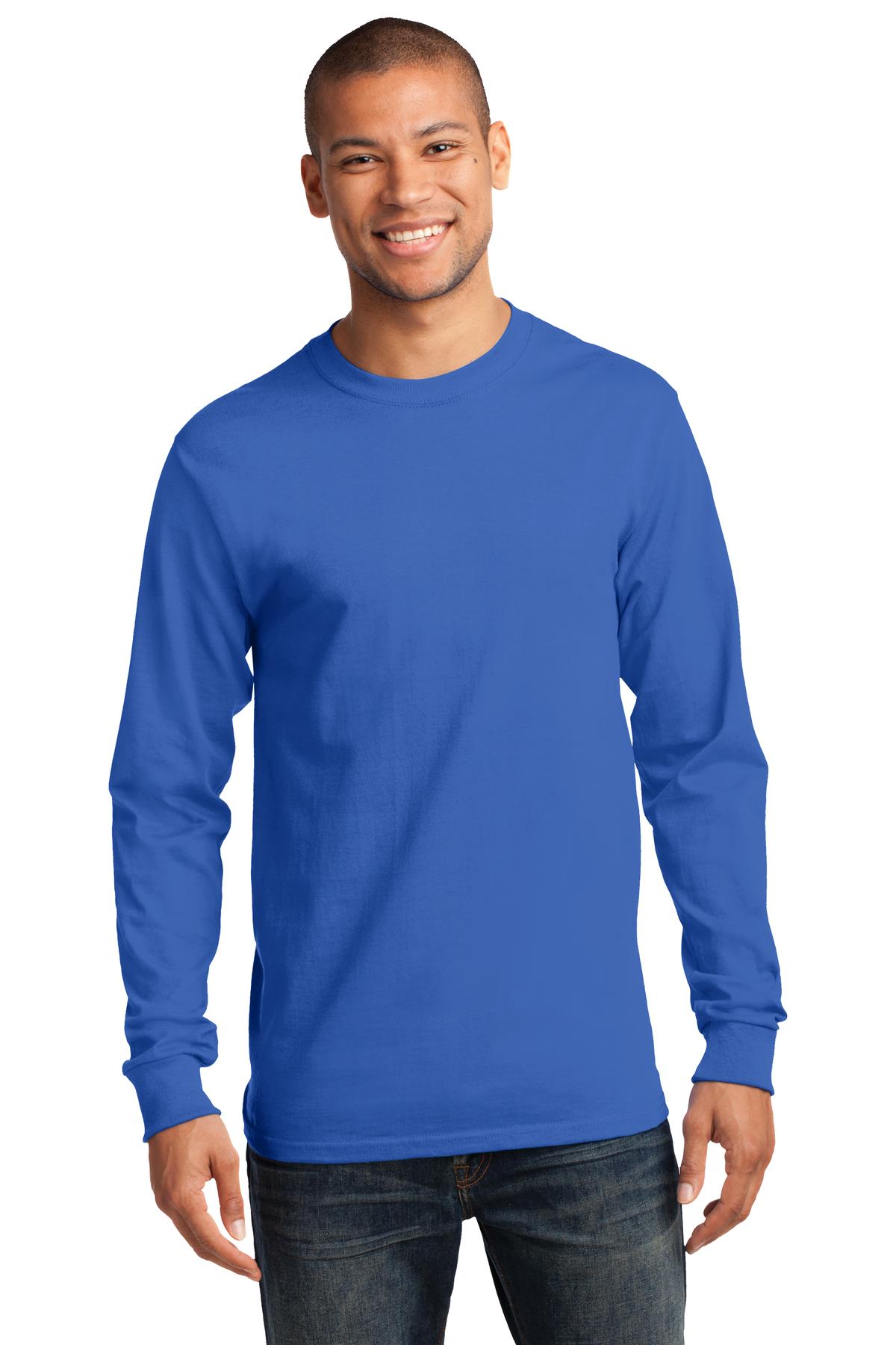 Port & CompanyÂ® - Tall Long Sleeve Essential Tee. PC61LST