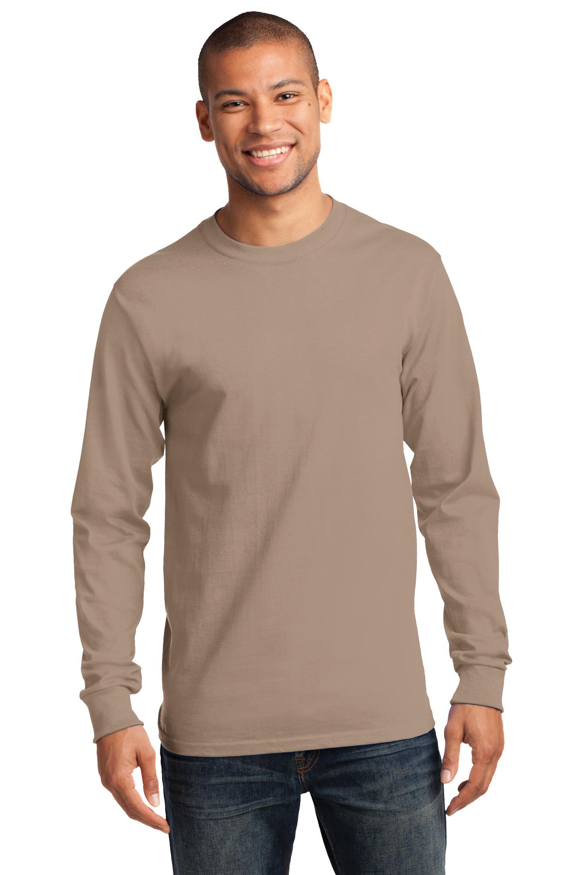 Port & CompanyÂ® - Tall Long Sleeve Essential Tee. PC61LST