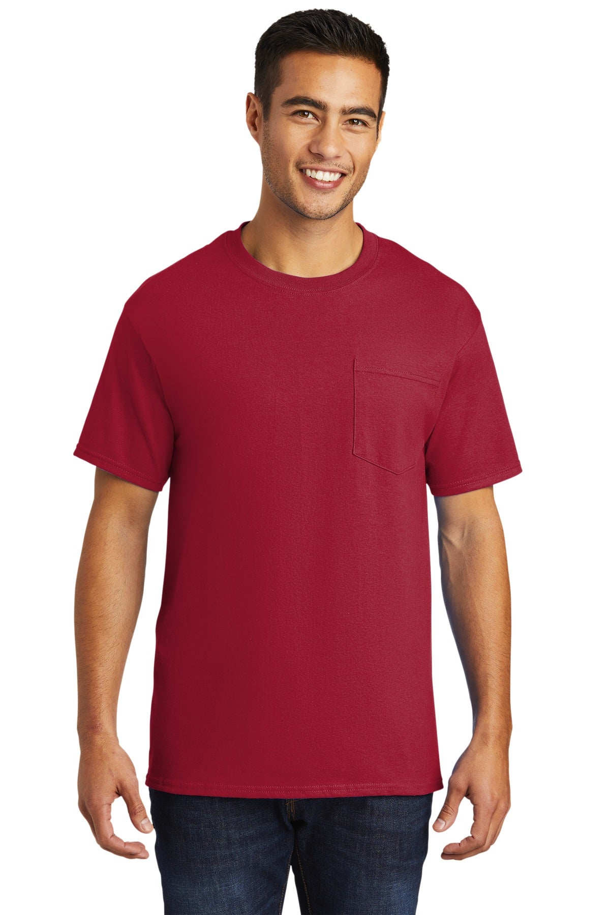 Port & CompanyÂ® - Tall Essential Pocket Tee. PC61PT