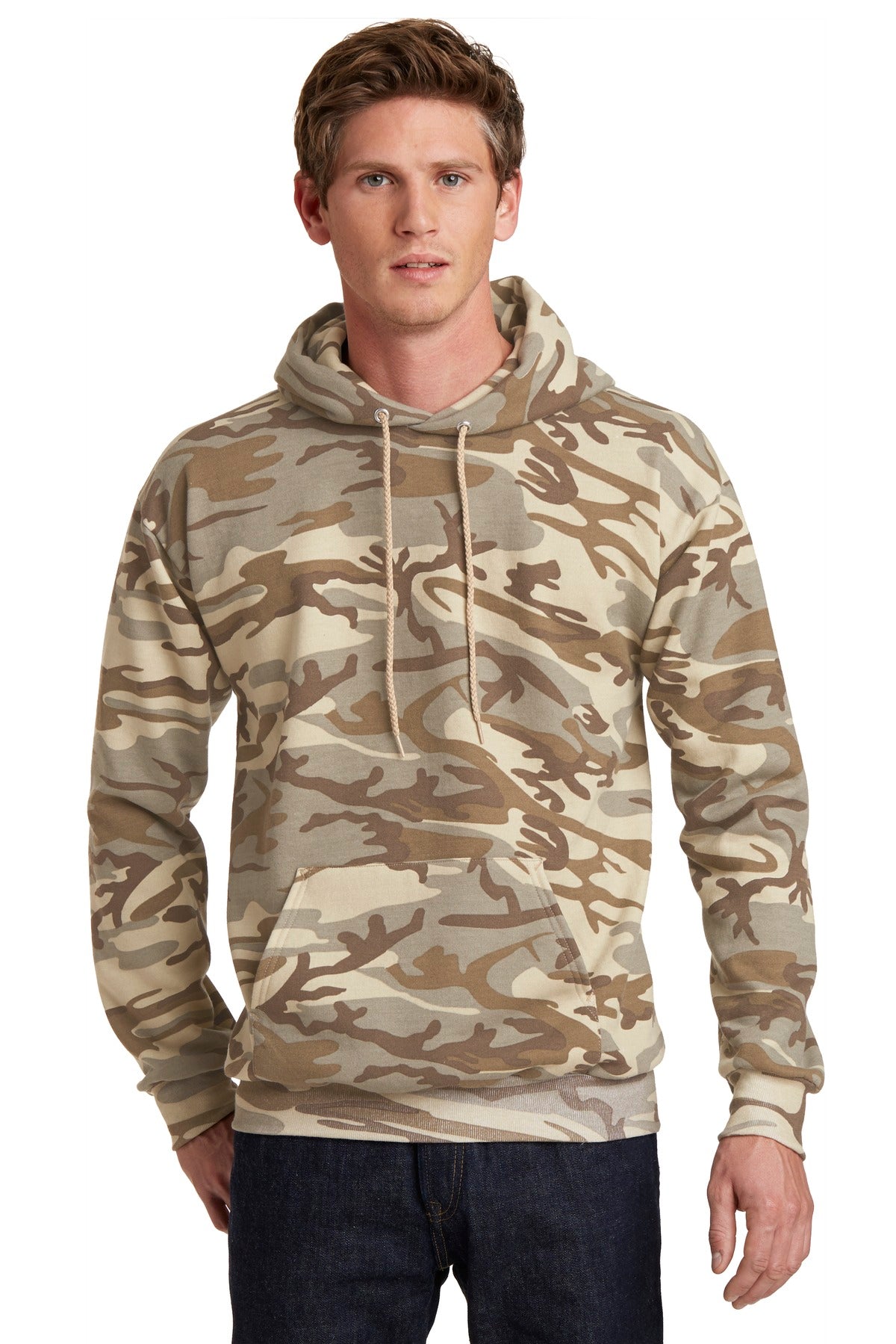 Port & Company? Core Fleece Camo Pullover Hooded Sweatshirt. PC78HC