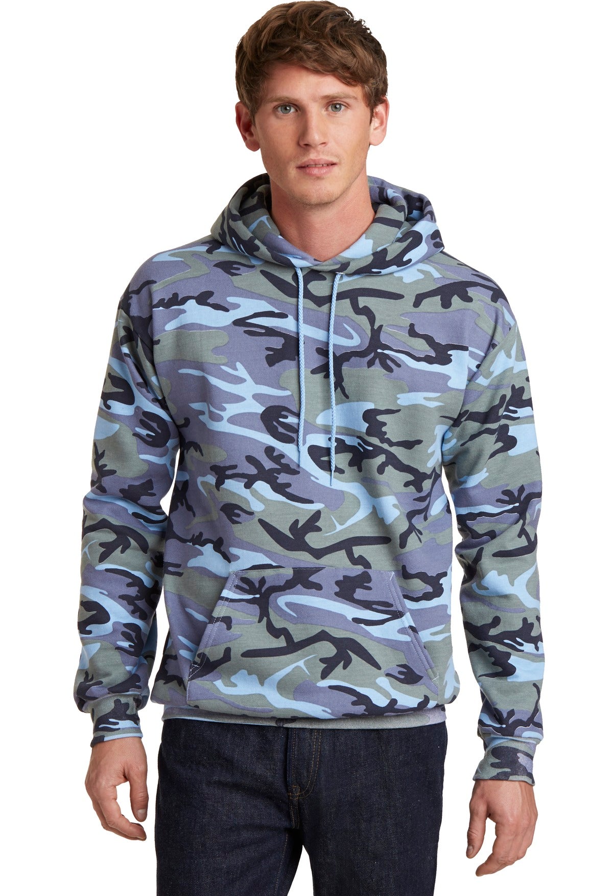 Port & Company? Core Fleece Camo Pullover Hooded Sweatshirt. PC78HC