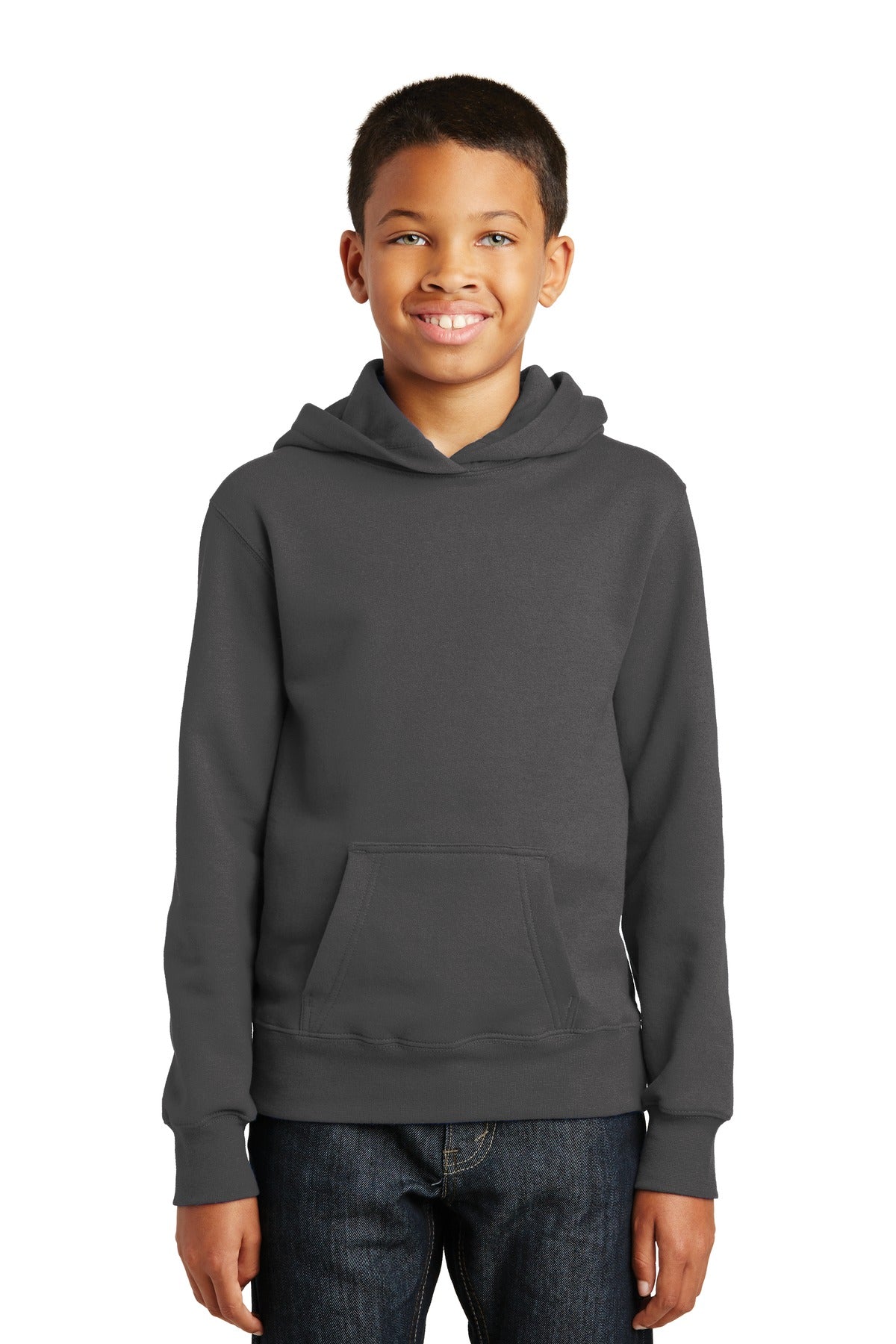 Port & Company? Youth Fan Favorite Fleece Pullover Hooded Sweatshirt. PC850YH