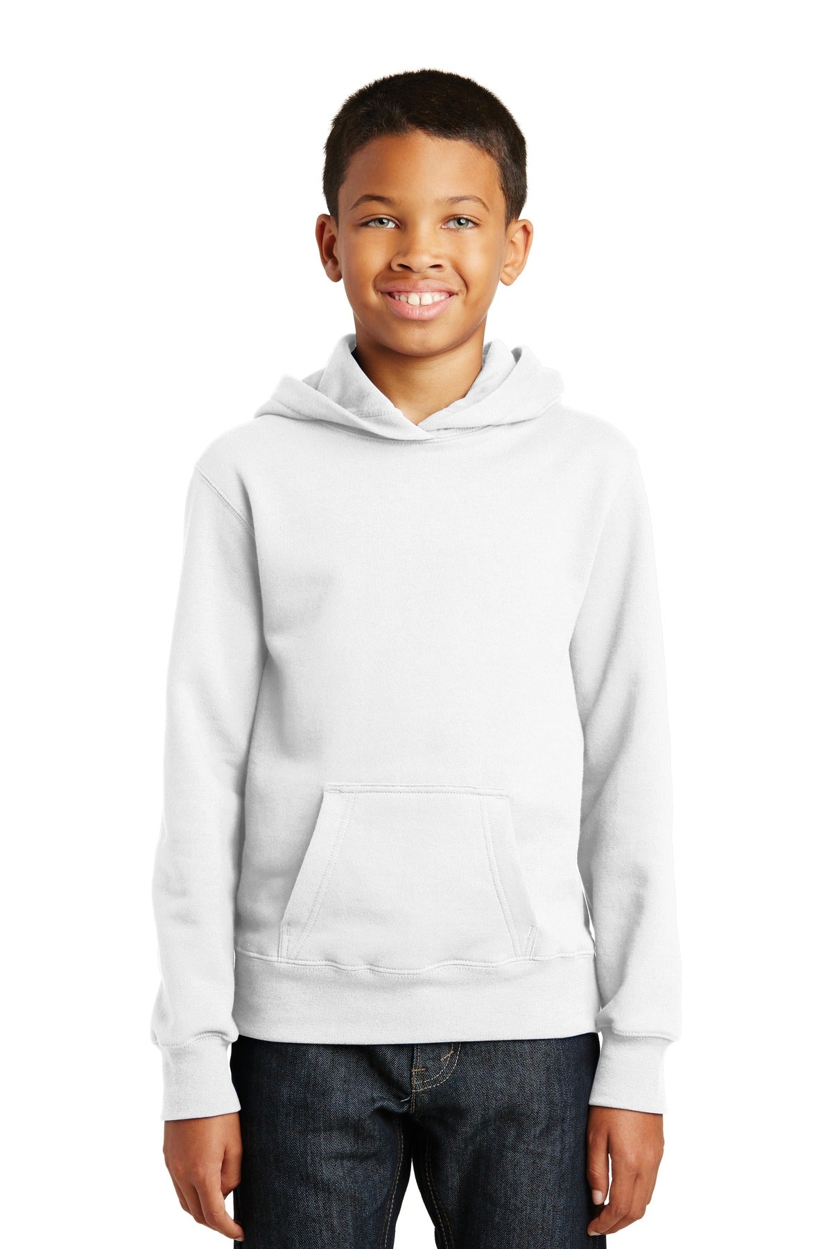 Port & Company? Youth Fan Favorite Fleece Pullover Hooded Sweatshirt. PC850YH