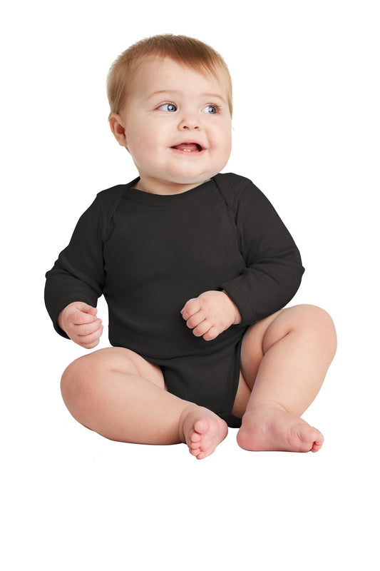 Rabbit Skinsâ„¢ Infant Long Sleeve Baby Rib Bodysuit. RS4411