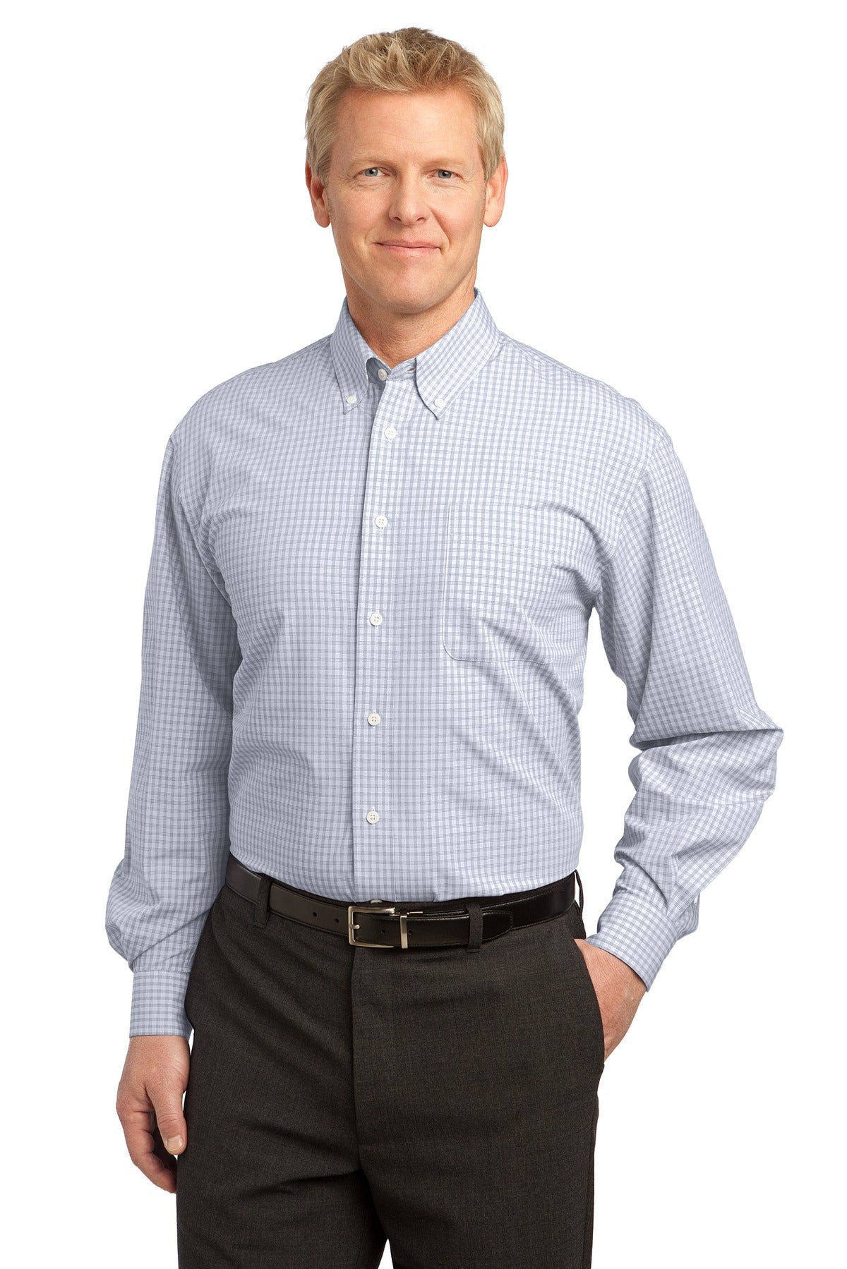 Port AuthorityÂ® Plaid Pattern Easy Care Shirt. S639