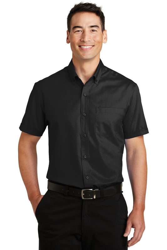 Port AuthorityÂ® Short Sleeve SuperProâ„¢ Twill Shirt. S664