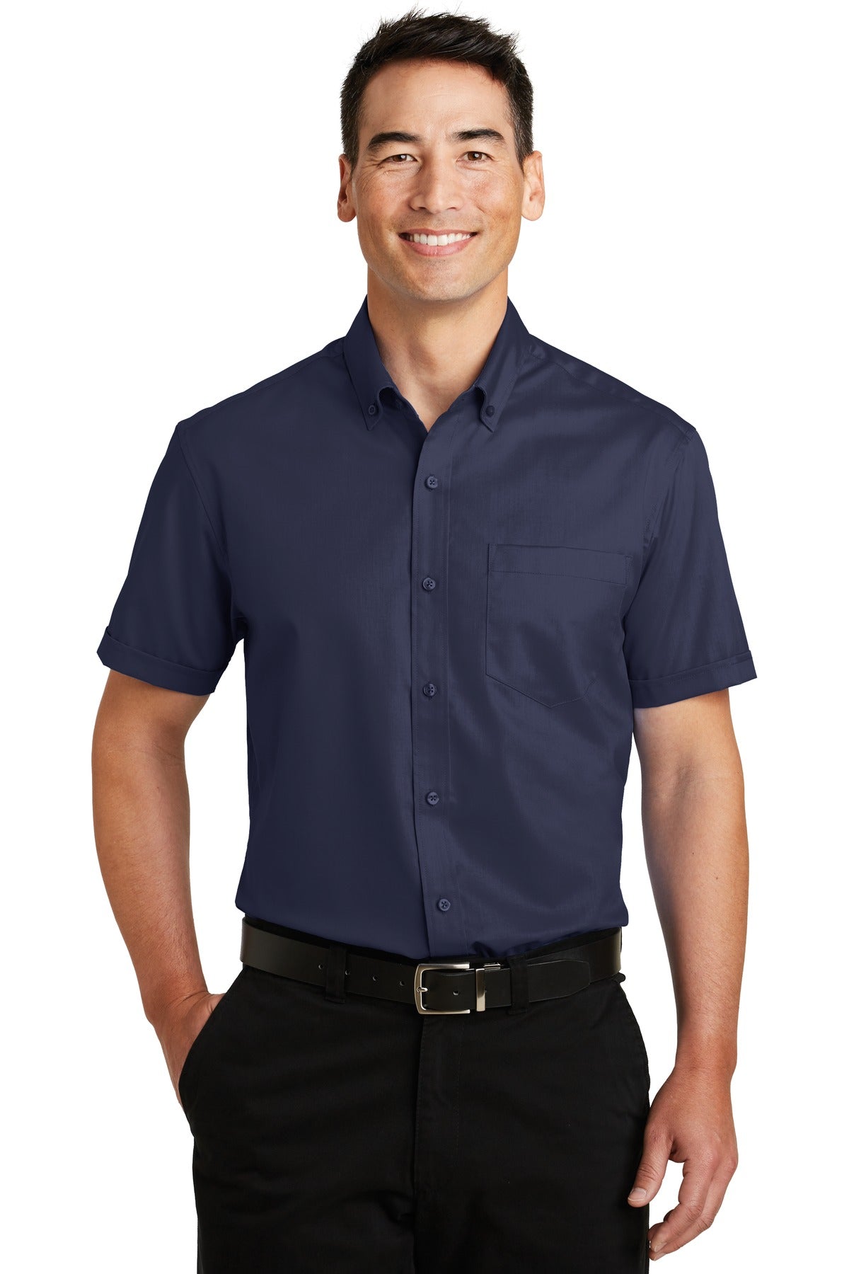 Port AuthorityÂ® Short Sleeve SuperProâ„¢ Twill Shirt. S664