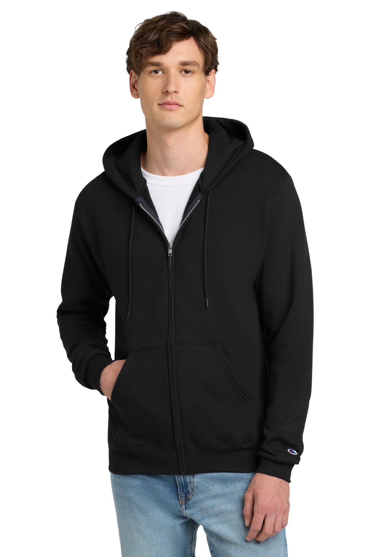 ChampionÂ® PowerblendÂ® Full-Zip Hoodie.S800