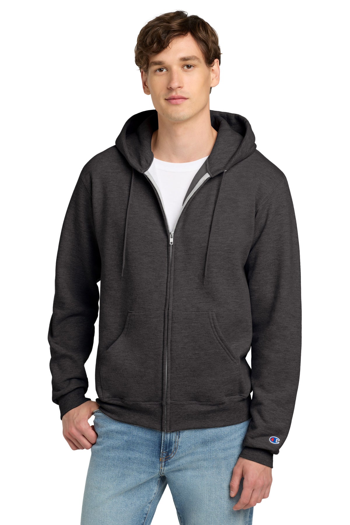 ChampionÂ® PowerblendÂ® Full-Zip Hoodie.S800